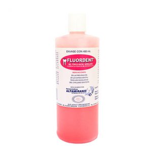 Fluor Fluordent 480 ml de uso tópico. Gel de Fluoruro de sodio. Deposito Dental Dentalmex Tienda Online