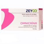 Lidocaina simple al 2% Omnicain de la marca Zeyco. Deposito Dental Dentalmex