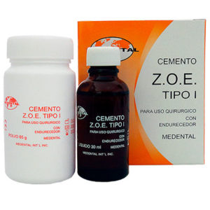 Oxido de Zinc con endurecedor ZOE tipo 1 de la marca Medental. Deposito Dental Dentalmex Tienda Online