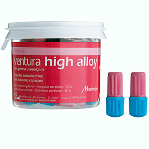 Amalgama high alloy en capsulas de la marca Ventura Madespa. Deposito Dental Dentalmex Tienda Online
