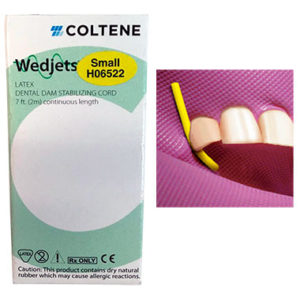 Wedjets cordón estabilizador de diques de hule, de la marca Hygenic. Deposito Dental Dentalmex Online