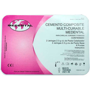 Cemento de resina dual de la marca medental. Deposito Dental Dentalmex Online