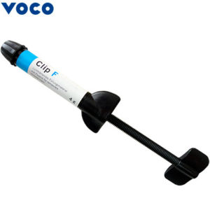 Clip F jeringa con 4 gramos de la marca Voco. Deposito Dental Dentalmex Tienda Online