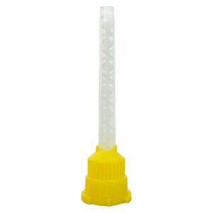 Punta mezcladora amarilla para silicona o resina bisacrilica. Deposito Dental Dentalmex Tienda Online